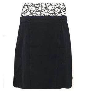 Cute work or play WHBM black skirt